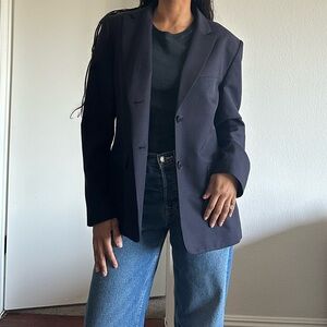 Vintage Talbots Navy Blue Blazer